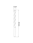 Broca 6x90mm